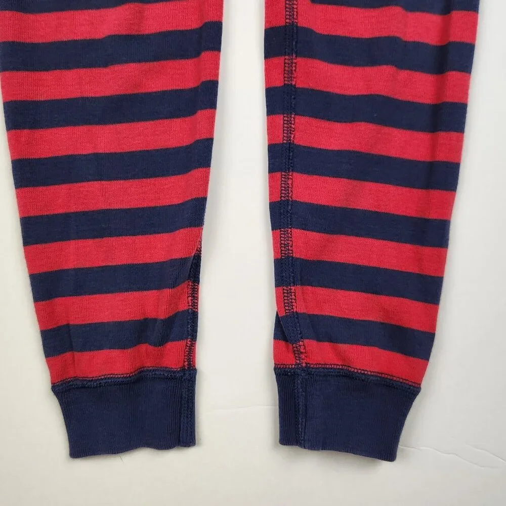 Hanna Andersson Red Blue Stripe Organic Cotton Pajama Pants sz US 4 100cm